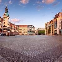 Market place in Leipzig City Market place in Leipzig City
