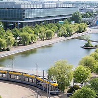 Mercury fountain with CCL and glass hall Mercury fountain with CCL and glass hall