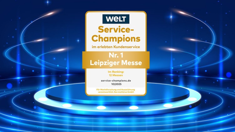 Leipziger Messe - Service-Champion der Messebranche 2025