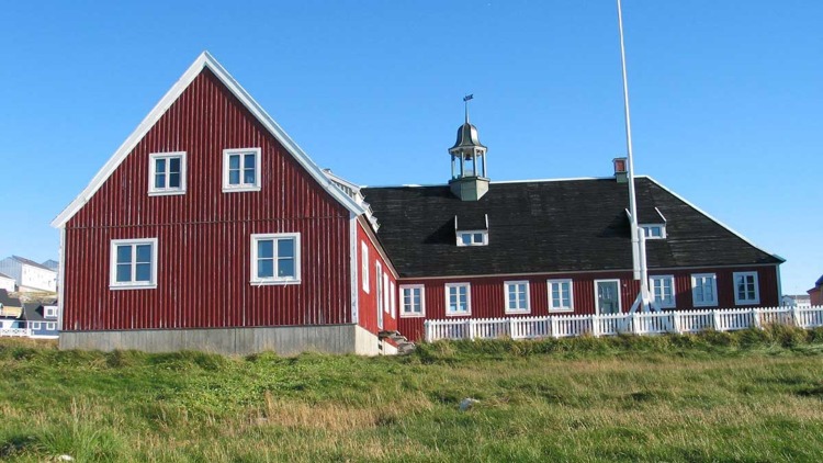 Kirche von Neu-Herrnhut, Grönland, Bildnachweis: Greenland National Museum and Archives