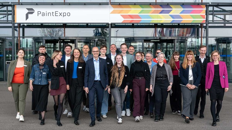 Das Messeteam der PaintExpo