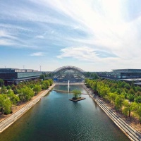 Panoramaaufnahme Messegelände Leipzig Panoramaaufnahme Messegelände Leipzig