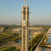 Messeturm Leipzig, Wahrzeichen der Leipziger Messe Messeturm Leipzig, Wahrzeichen der Leipziger Messe