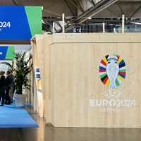 Das International Broadcast Centre (IBC) der UEFA EURO 2024 auf der Leipziger Messe.