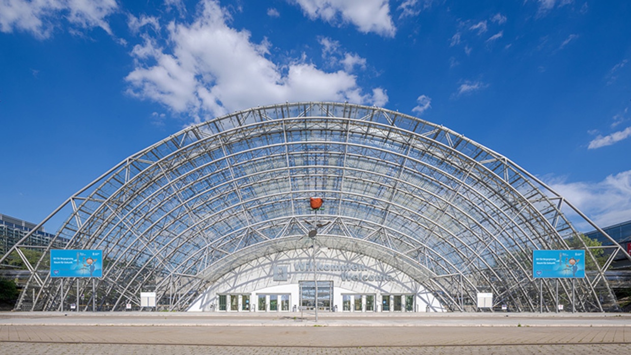 Glashalle der Leipziger Messe